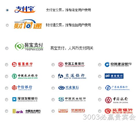 支付方式