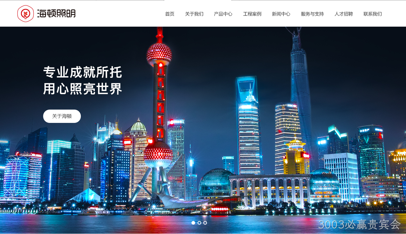 照明网站设计图