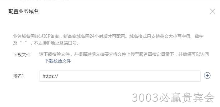 配置业务域名要求